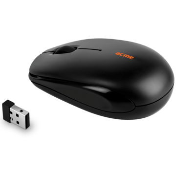 მაუსი ACME MW12 Mini wireless optical mouse Black