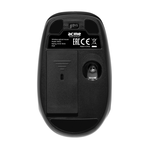 მაუსი ACME MW12 Mini wireless optical mouse Black