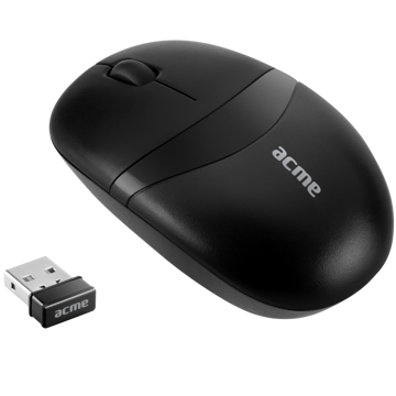 მაუსი ACME MW16 Compact wireless mouse Black