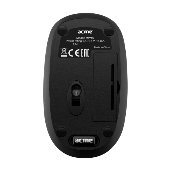 მაუსი ACME MW16 Compact wireless mouse Black