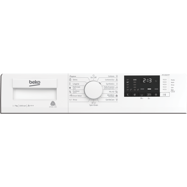 სარეცხი მანქანა BEKO WTV 7522 XCW NOVA2 7Kg, 1000 ბრ/წთ A+++ White