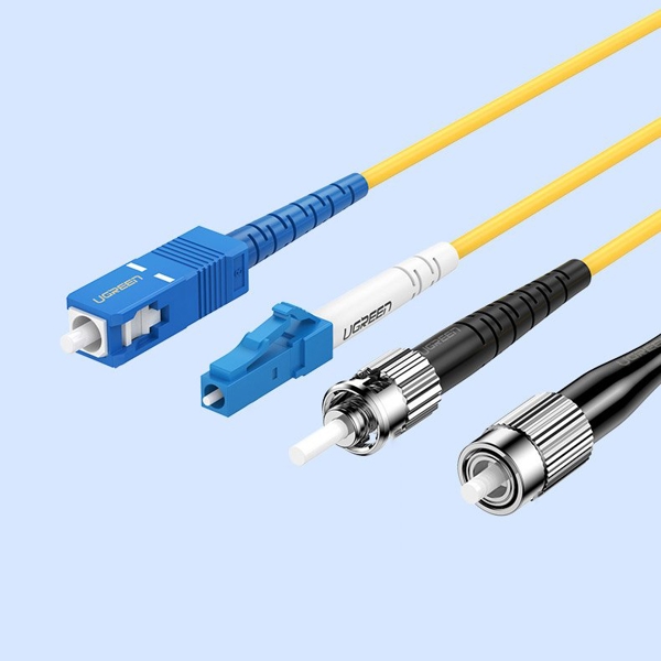 ოპტიკური ქსელის კაბელი UGREEN NW129 (70662) FC/UPC To FC/UPC Simplex Single Mode Fiber Optic Patch Cable 3M