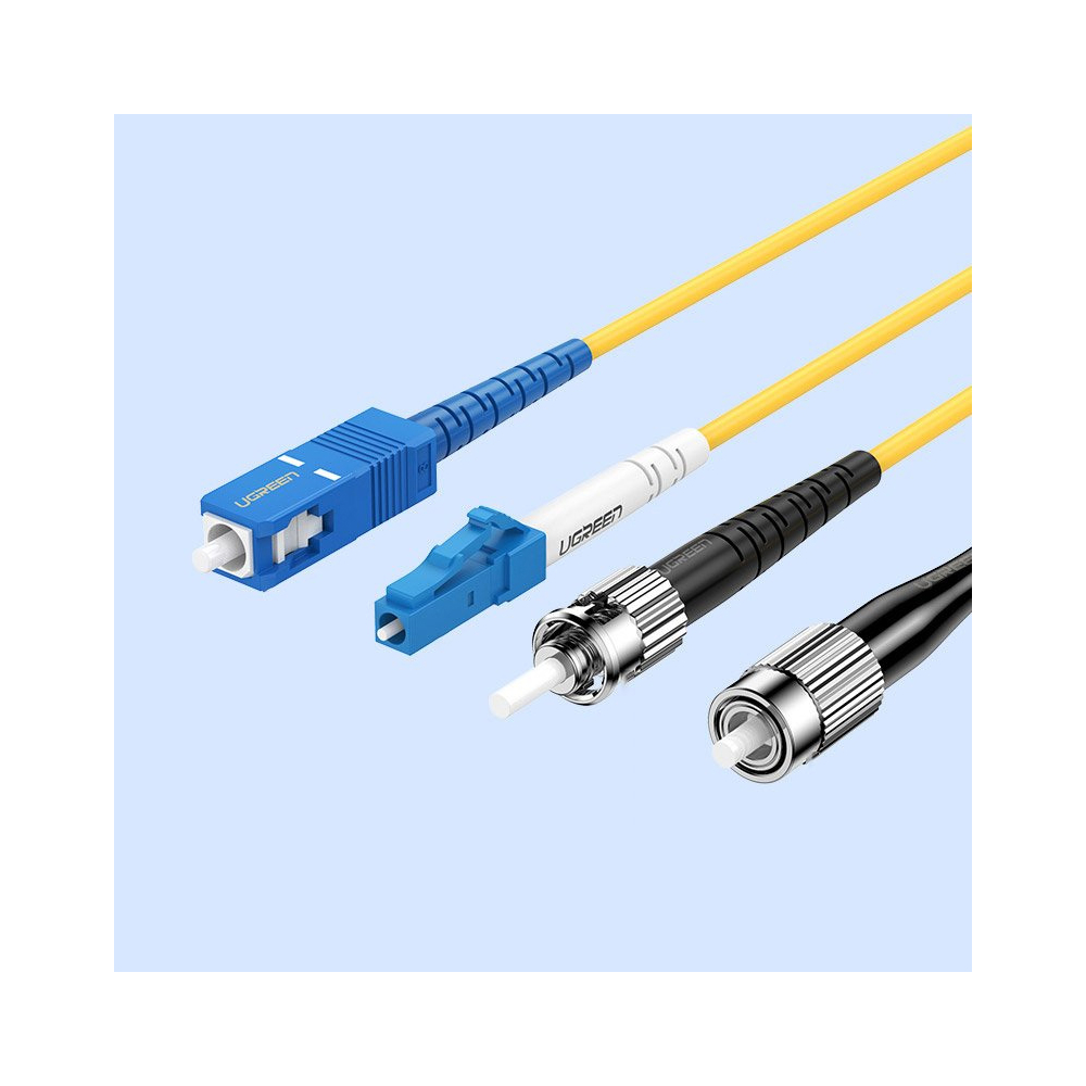 ოპტიკური ქსელის კაბელი UGREEN NW130 (70663) LC/UPC To LC/UPC Simplex Single Mode Fiber Optic Patch Cable 3M
