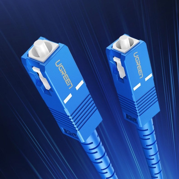 ოპტიკური ქსელის კაბელი UGREEN NW131 (70664) SC/UPC To SC/UPC Simplex Single Mode Fiber Optic Patch Cable 3M