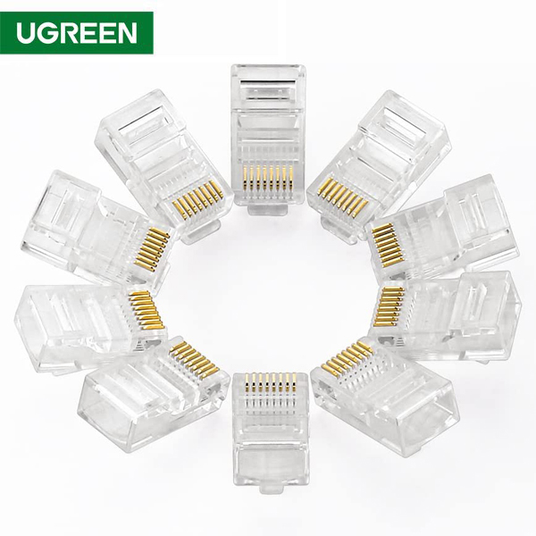 UGREEN NW110 (20329) RJ45 Network Connector for UTP Cat 5, Cat 5e 10pcs