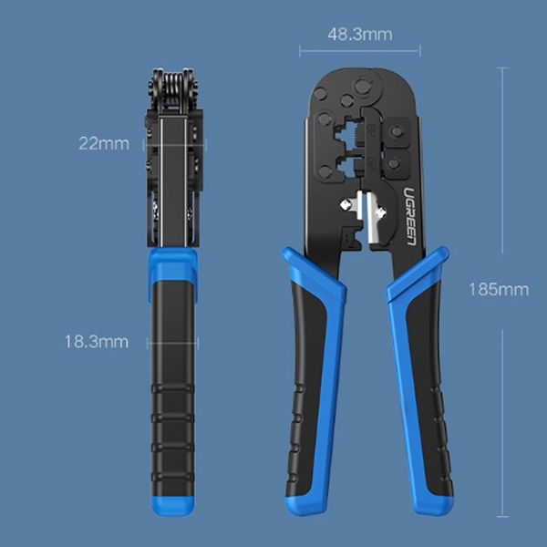 დასაჯეკი ხელსაწყო UGREEN ZJ302 JackMaker (20102) RJ45 Multifunction Ethernet Crimping Tool