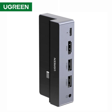 USB-C ჰაბი UGREEN CM317 (70688) 5-in-1 Type-C 2 x USB A + HDMI + USB C 100W PD + 3.5mm Audio Port for iPad