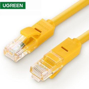 UTP LAN კაბელი UGREEN NW103 (30642) Cat5e Patch Cord UTP Lan Cable, 10m, Yellow