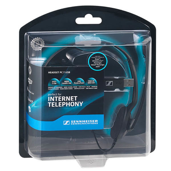 USB ყურსასმენი SENNHEISER PC 7 USB Headset