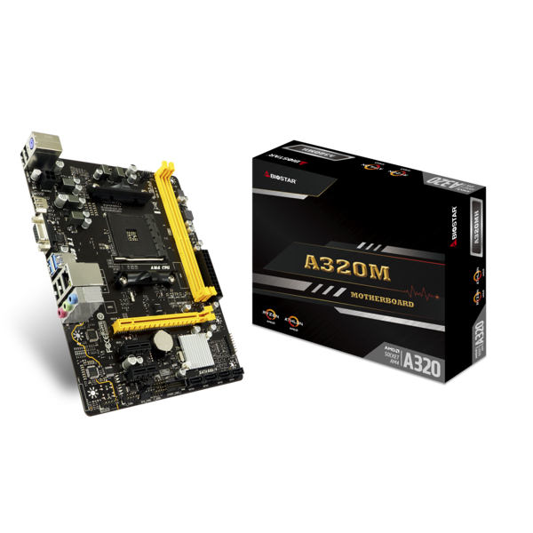 დედა დაფა Biostar A320MH sAM4 A320 2xDDR4 HDMI-VGA mATX