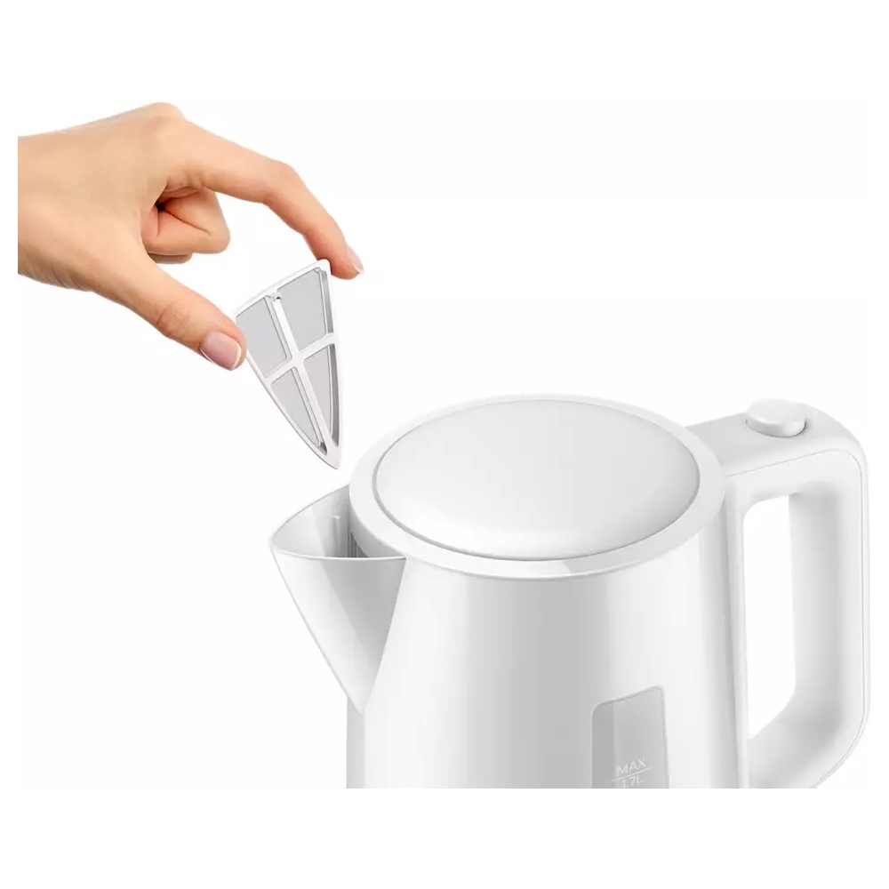 ელექტრო ჩაიდანი PHILIPS HD9318/00, 2200W, 1.7L, Electric Kettle, White