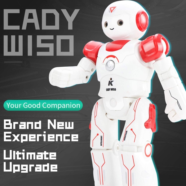 სათამაშო ჭკვიანი რობოტი JJRC R12 Cady Wiso Intelligent Remote RC Control Robot Toy red