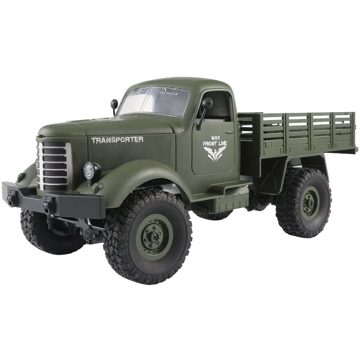 სათამაშო მანქნა JJRC Q61 Remote Control 4WD Tracked Off-Road Military Truck Blue and Green