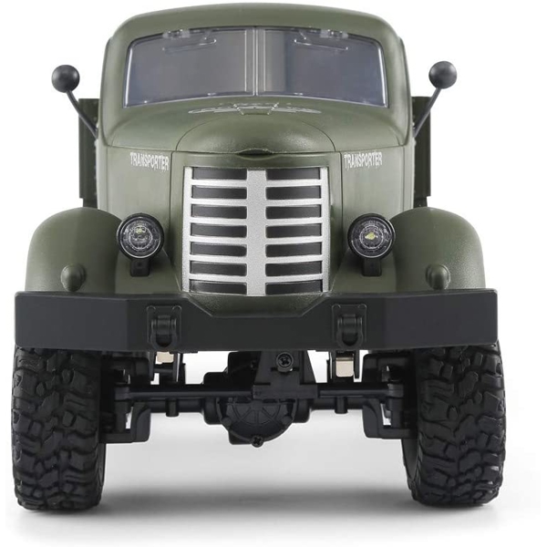 სათამაშო მანქნა JJRC Q61 Remote Control 4WD Tracked Off-Road Military Truck Blue and Green