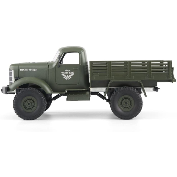 სათამაშო მანქნა JJRC Q61 Remote Control 4WD Tracked Off-Road Military Truck Blue and Green