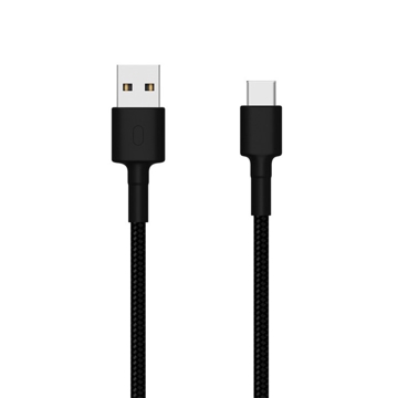 USB კაბელი Xiaomi Mi Braided USB Type-C Cable 1m Black