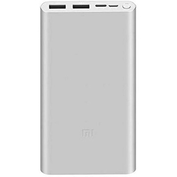 პორტატული დამტენი Xiaomi Mi Power Bank 3 10000 mAh (PLM13ZM) Silver