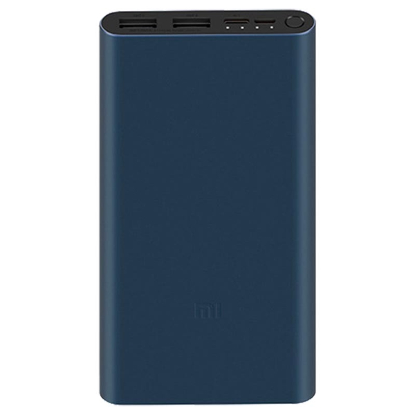 პორტატული დამტენი Xiaomi Mi Power Bank 3 10000 mAh (PLM13ZM) Black