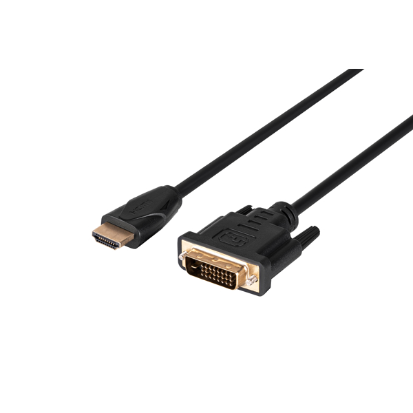 ადაპტერი 2E Cable 2E HDMI - DVI 241(AM/AM) Molding Type black 1.8m