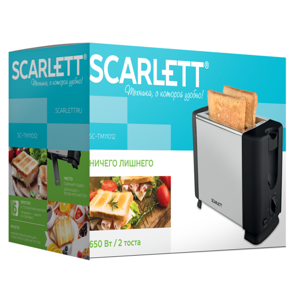 ტოსტერი scarlett Toaster (steel) (SC-TM11012)