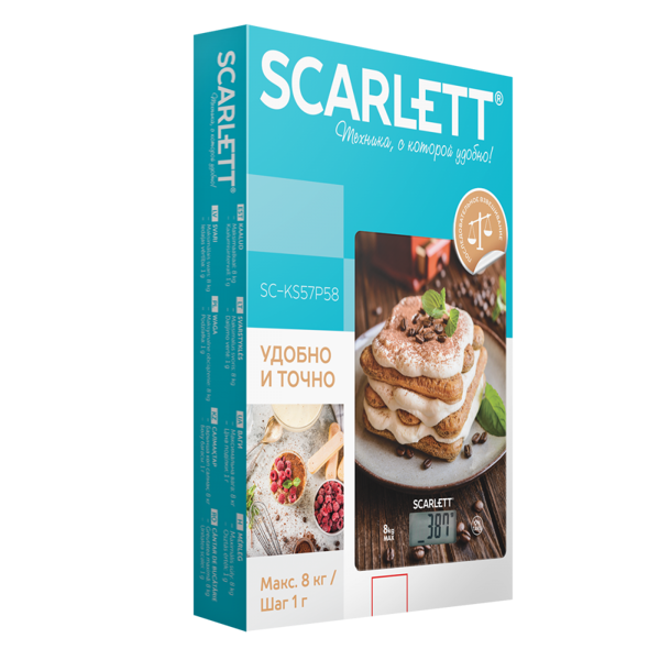 სამზარეულოს სასწორი Scarlett kitchen scale (tiramisu)