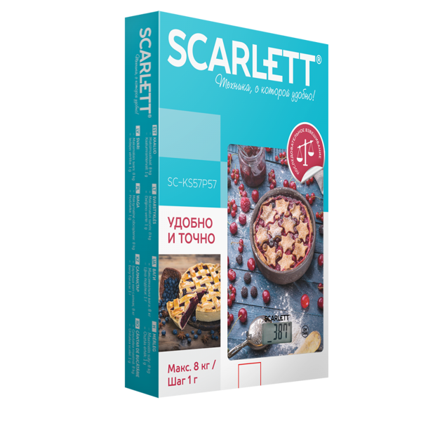 სამზარეულოს სასწორი Scarlett kitchen scale (berry pie)