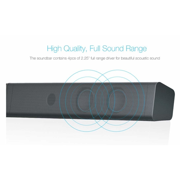 დინამიკი Fenda T-160X 40 W, 2.0 Channel Bluetooth 4.0 Soundbar Black