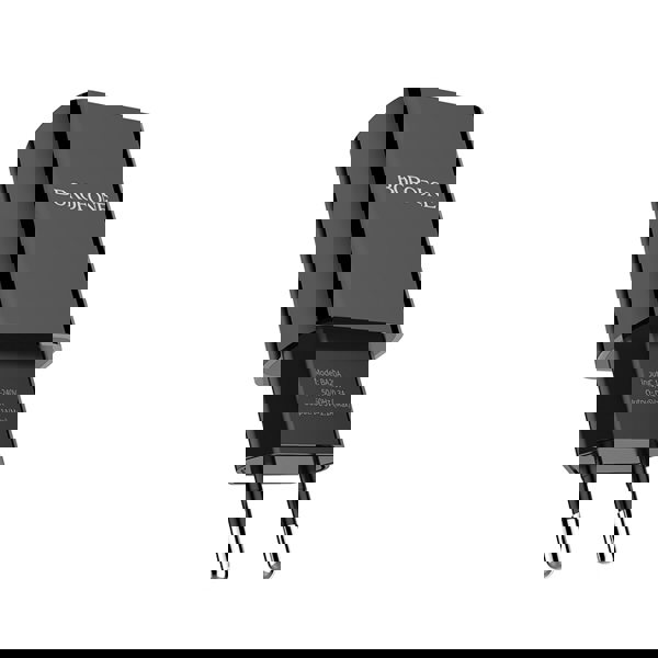 BOROFONE BA20A Sharp single port charger set(Type-C)(EU) Black