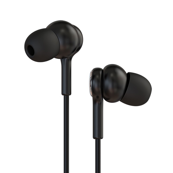 ყურსასმენი Borofone BM33 Complacent universal earphones with mic Black