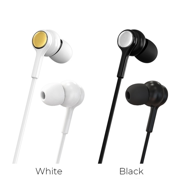 ყურსასმენი Borofone BM33 Complacent universal earphones with mic Black