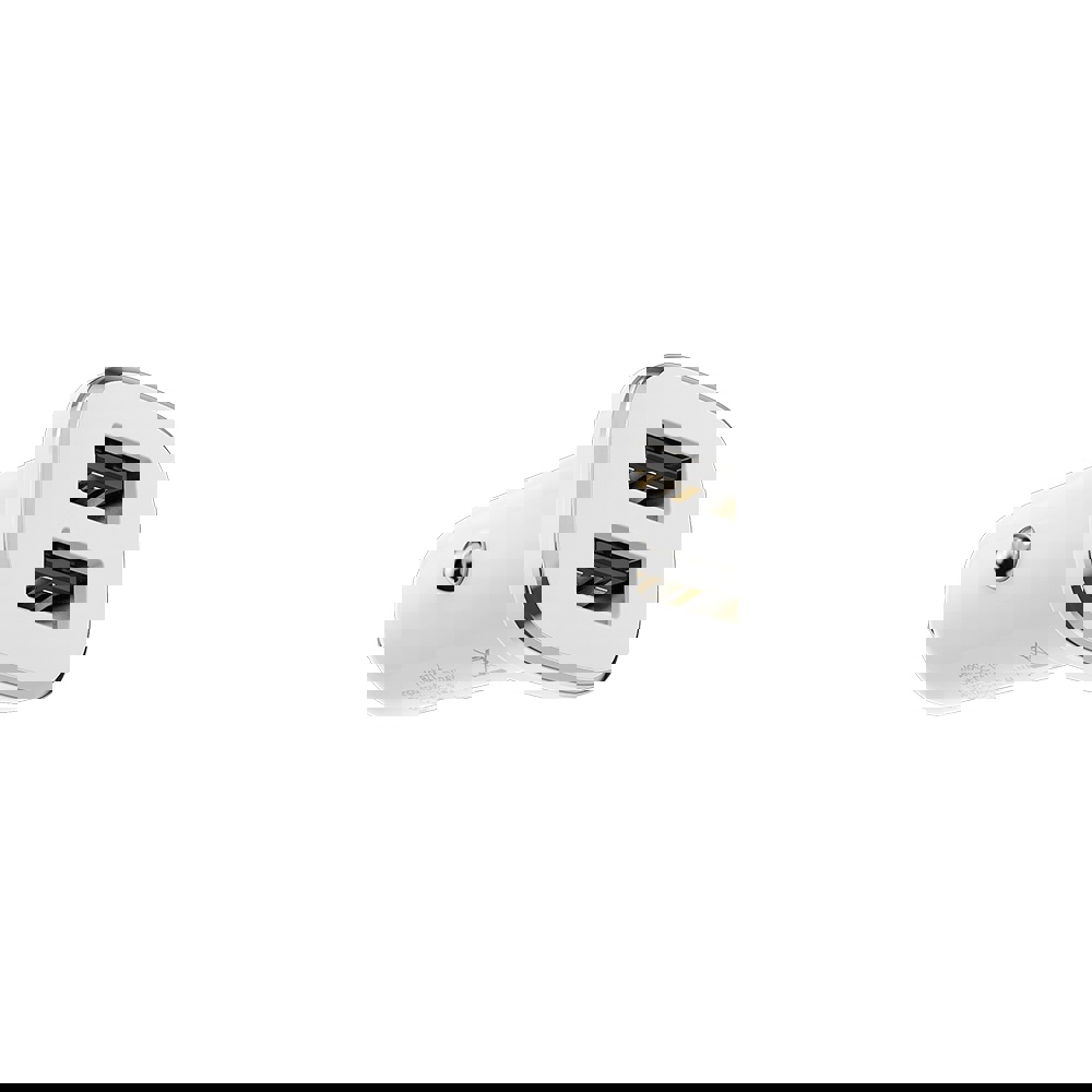 BOROFONE BZ12 Lasting power double port in-car charger set(Micro) white