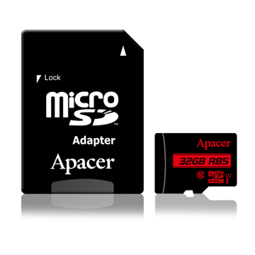 SD ბარათი Apacer 32GB microSDHC C10 UHS-I R85MB/s SD