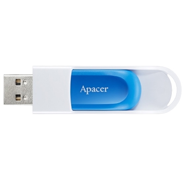 USB ფლეშ მეხსიერება Apacer 32GB USB 2.0 AH23A Blue/White