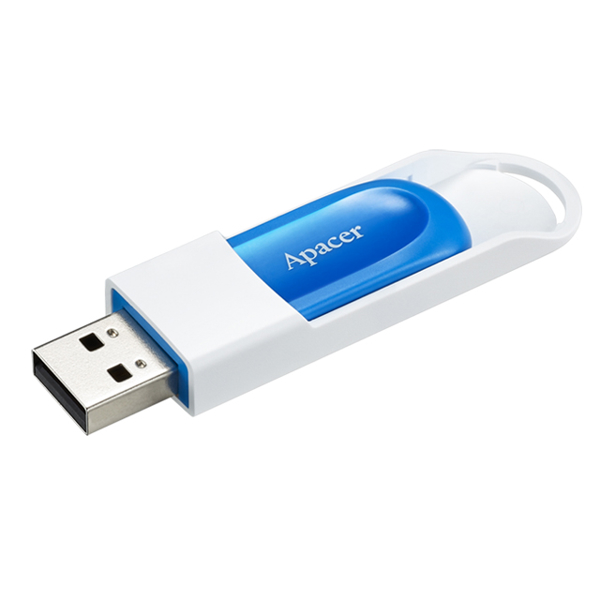 USB ფლეშ მეხსიერება Apacer 32GB USB 2.0 AH23A Blue/White