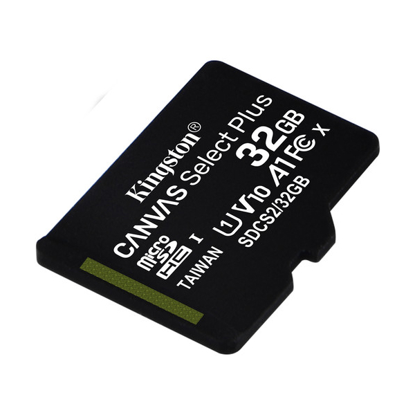 მეხსიერების ბარათი Kingston MicSD 32GB SDCS2/32GBSP (SINGLE PACK WO ADAPTER)