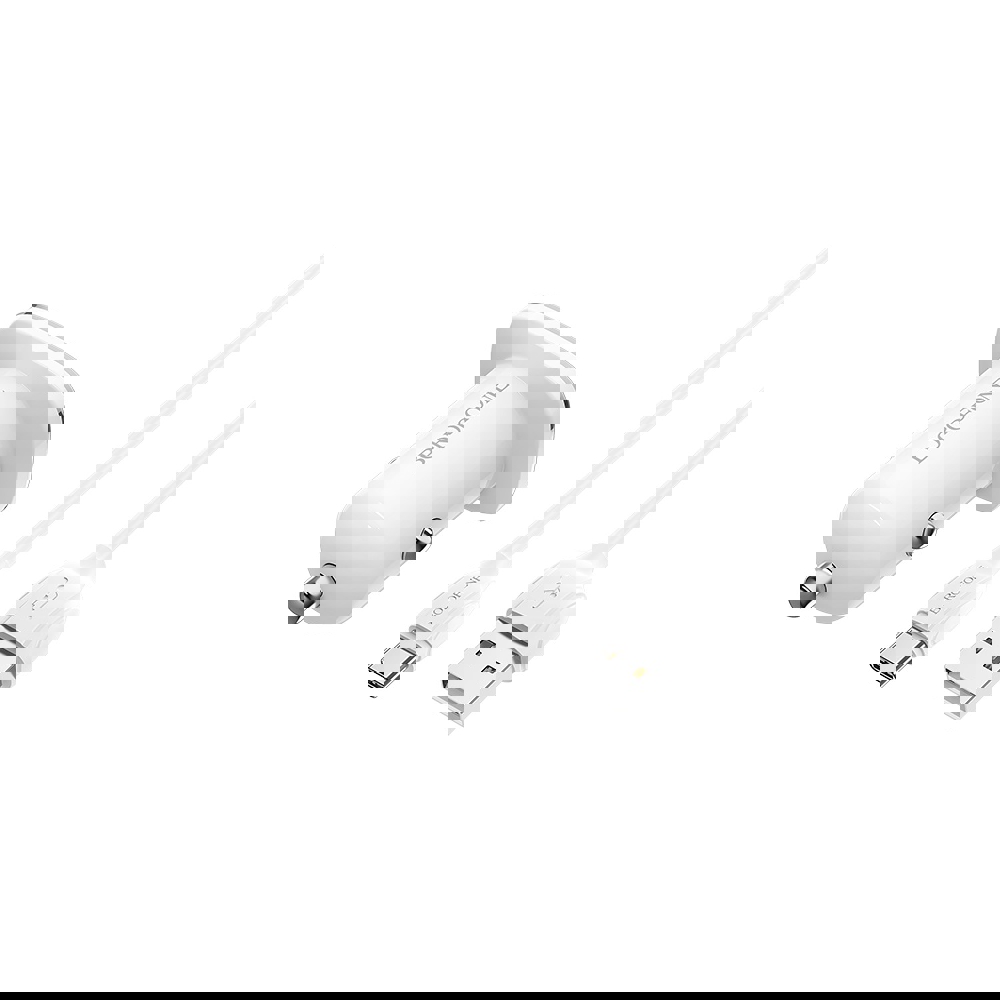 USB დამტენი BOROFONE BZ12 Lasting power double port in-car charger set(Type-C)