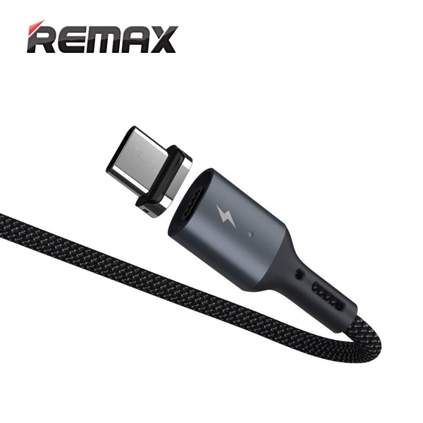 USB კაბელი REMAX Cigan Series 3.0A Powerful Magnet Connection Data Cable RC-156a type-c 1M Black