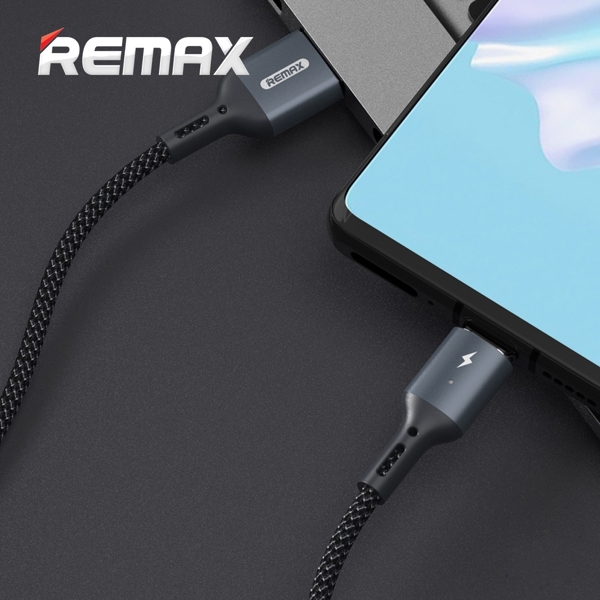 USB კაბელი REMAX Cigan Series 3.0A Powerful Magnet Connection Data Cable RC-156a type-c 1M Black