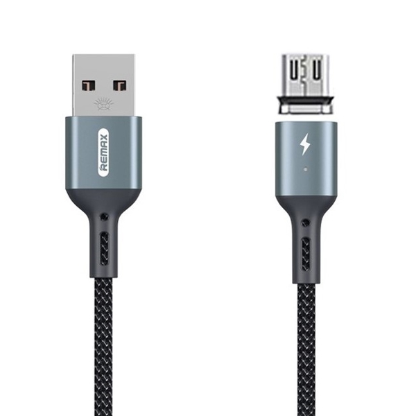 USB კაბელი REMAX Cigan Series 3.0A Powerful Magnet Connection Data Cable RC-156m micro 1M black