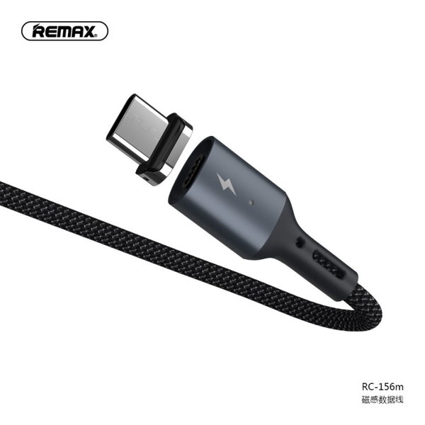 USB კაბელი REMAX Cigan Series 3.0A Powerful Magnet Connection Data Cable RC-156m micro 1M black