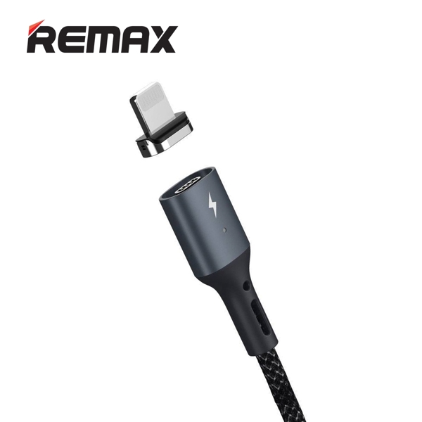 USB კაბელი REMAX Cigan Series 3.0A Powerful Magnet Connection Data Cable RC-156i lightning 1m black