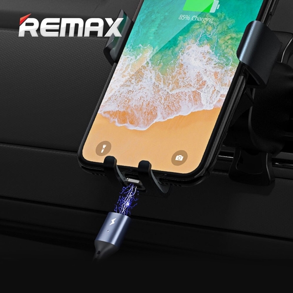 USB კაბელი REMAX Cigan Series 3.0A Powerful Magnet Connection Data Cable RC-156i lightning 1m black