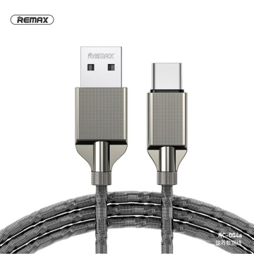 USB კაბელი REMAX Retac Series 2.4A Data Cable RC-004a Type-C 1M Silver