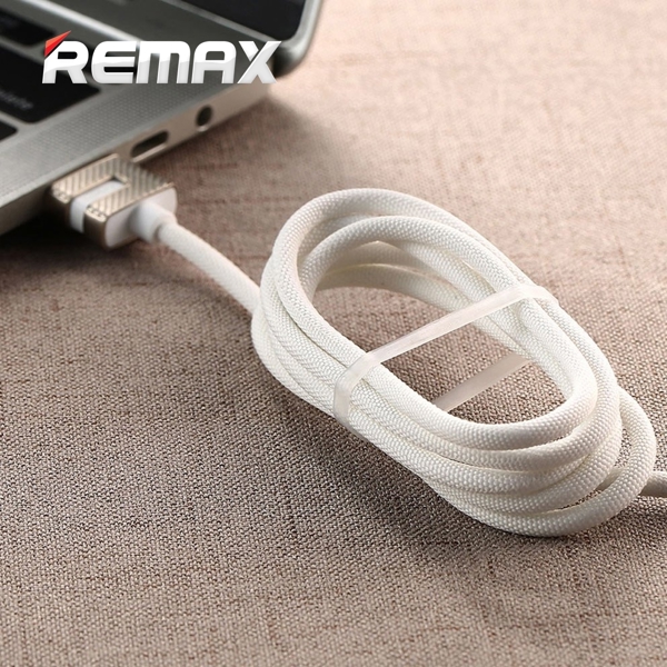 USB კაბელი Remax METAL DATA CABLE RC-089i Lightning 1m white