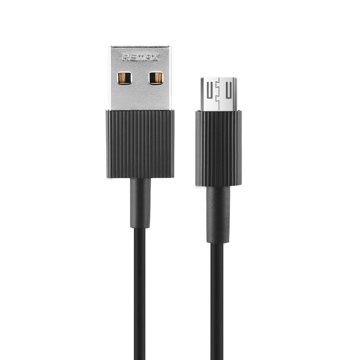 USB დამტენი REMAX CHAINO SERIES Data Cable RC-120m(Length 1M) Black