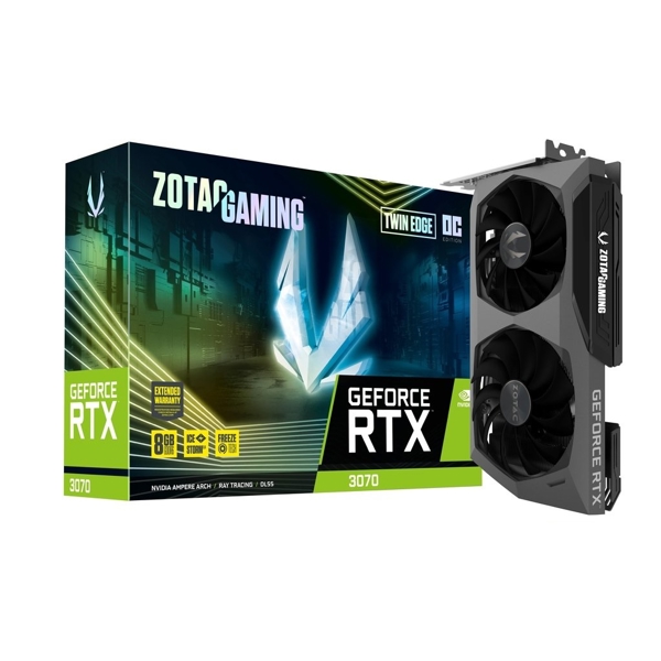 ვიდეო დაფა Zotac Gaming GeForce RTX 3070 Twin Edge OC Black 8GB GDDR6 (ZT-A30700H-10P)