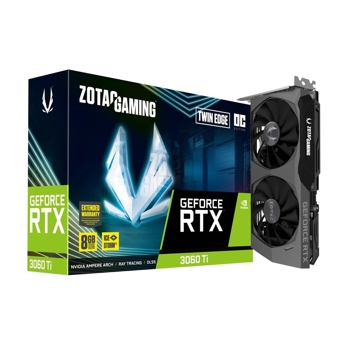 ვიდეო დაფა Zotac Gaming GeForce RTX 3060 Ti Twin Edge OC Black 8GB GDDR6 (ZT-A30610H-10M)