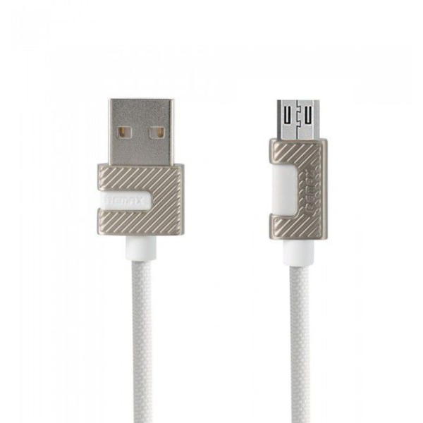 Remax METAL DATA CABLE 2.4A RC-089m micro-USB 1m white