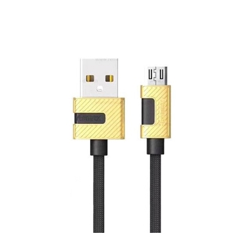 USB კაბელი Remax METAL DATA CABLE 2.4A RC-089m micro-USB 1m black