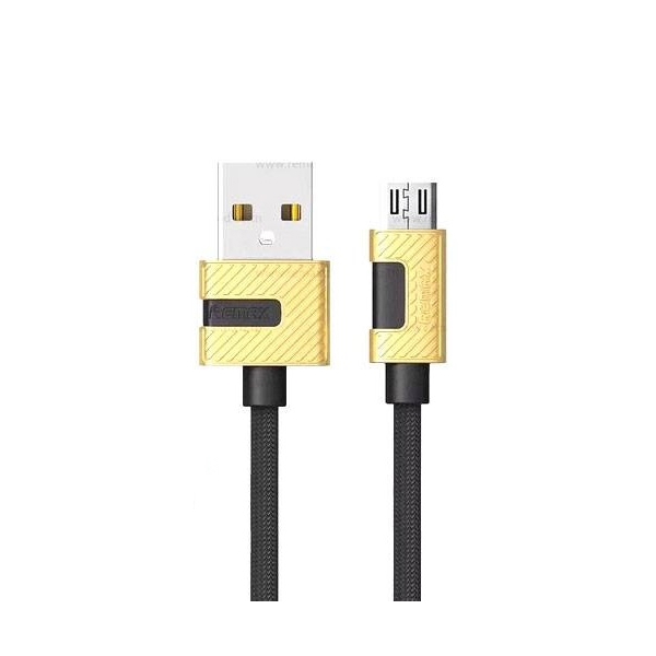 USB კაბელი Remax METAL DATA CABLE 2.4A RC-089m micro-USB 1m black